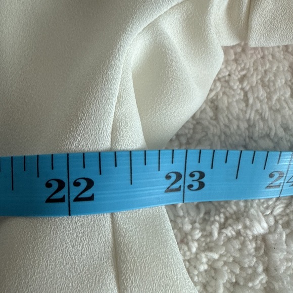 Maurices Womens Capped Sleeve Sheer White Blouse Feminine Danity Layers Coastal - Picture 7 of 13